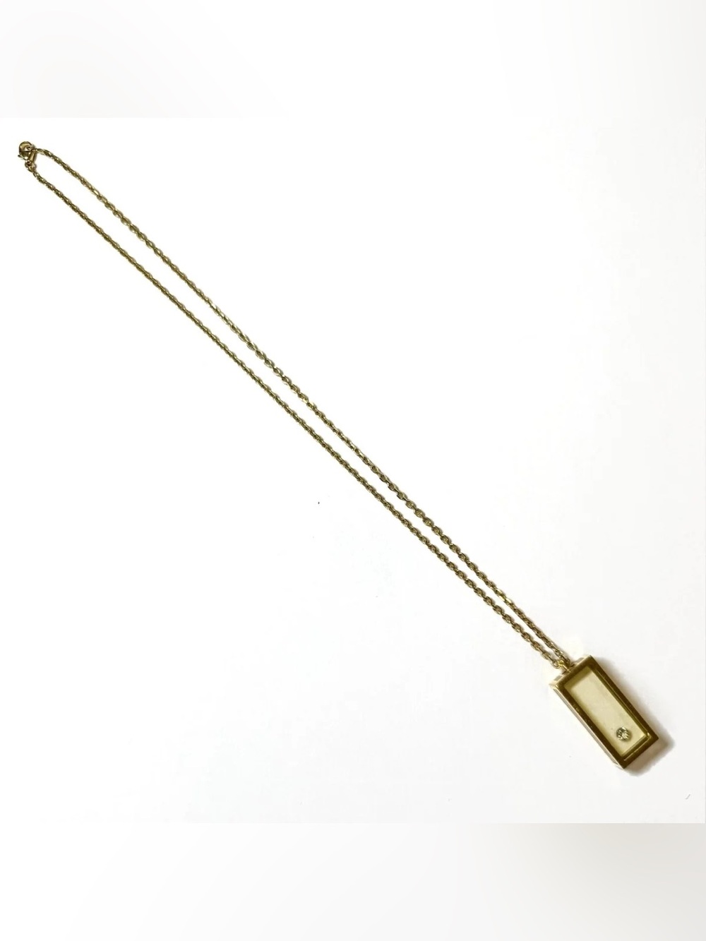 NWT Gold Rectangular Pendant Necklace - Women